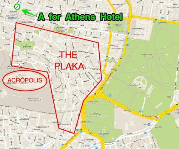 地図のプラカ地区