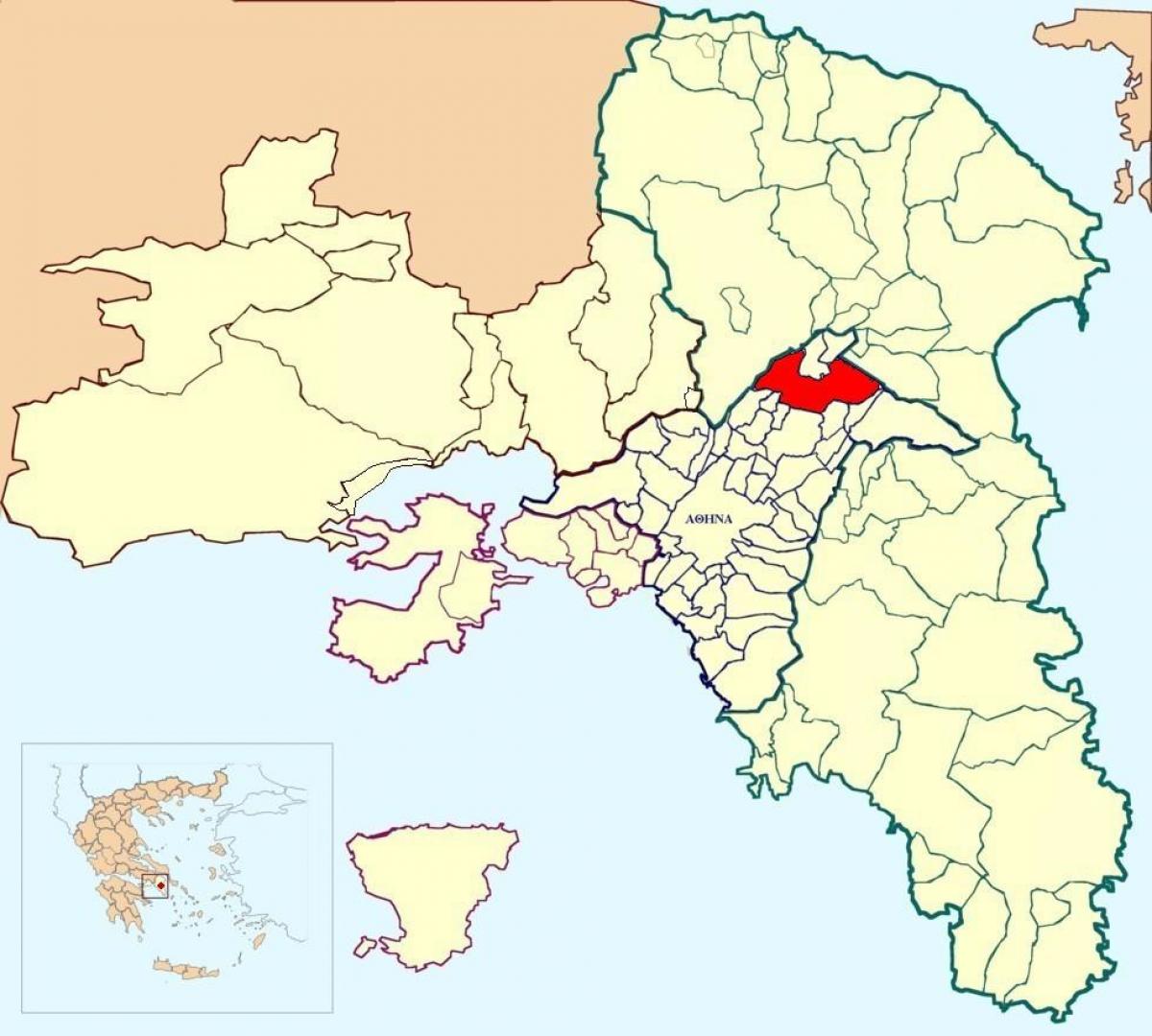 kifissiaギリシャの地図