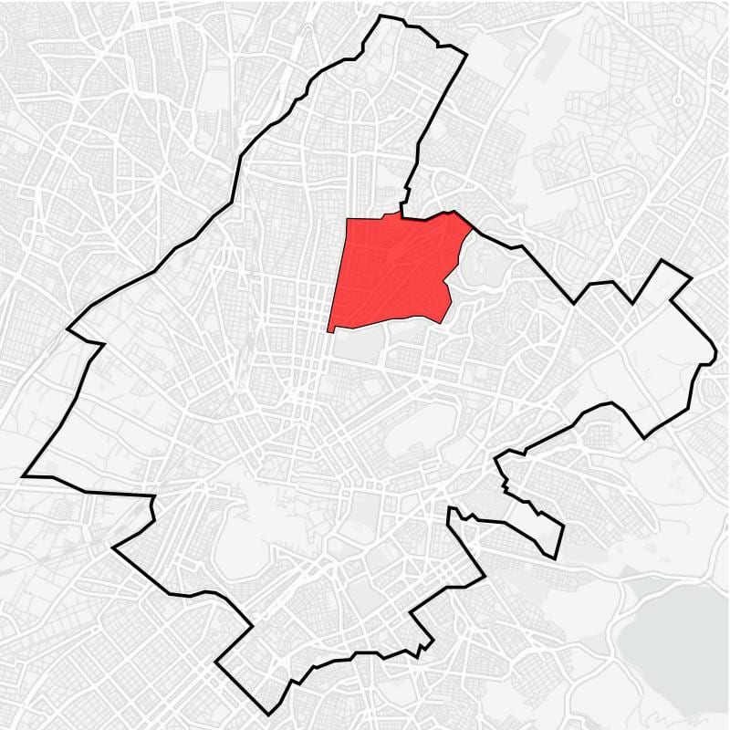 地図kypseliアテネ