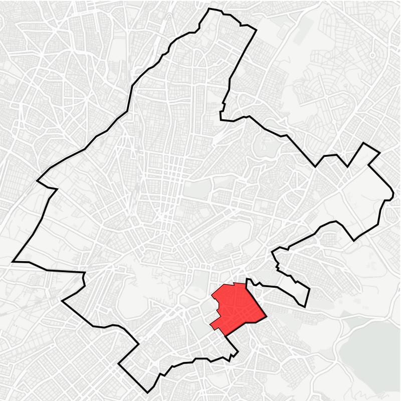 地図pagratiアテネ