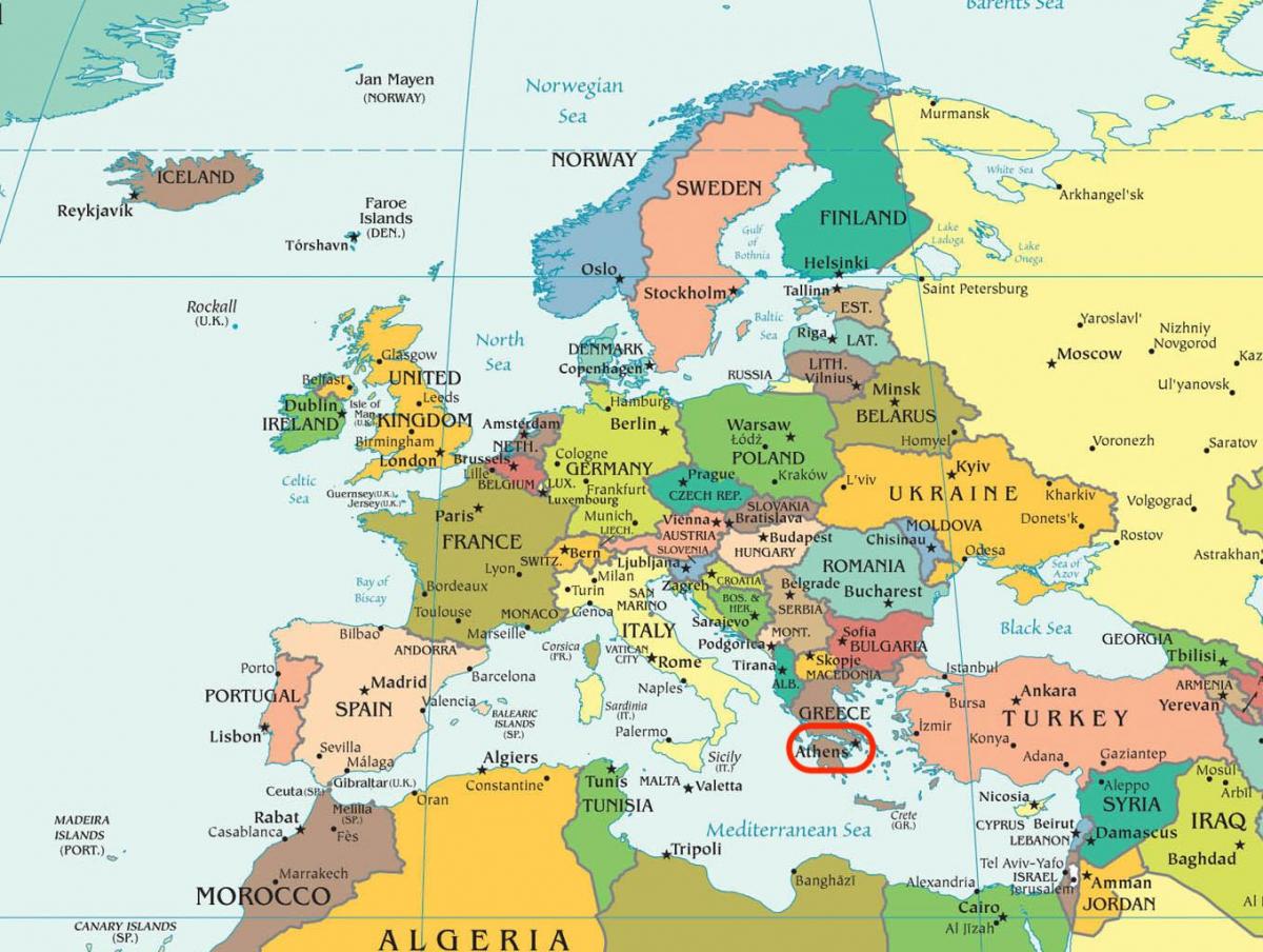 地図のア地図欧州