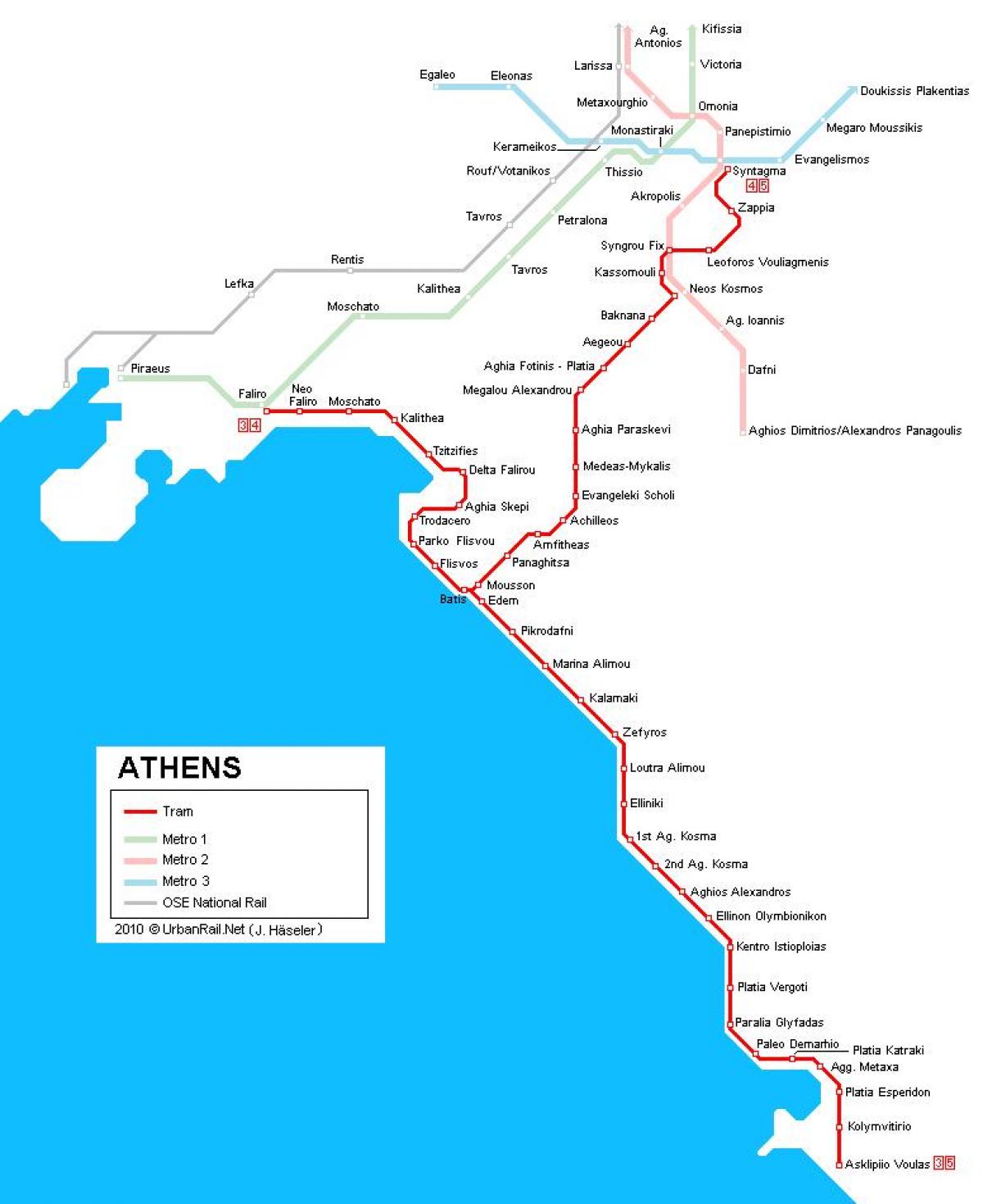 路地図アテネギリシャ