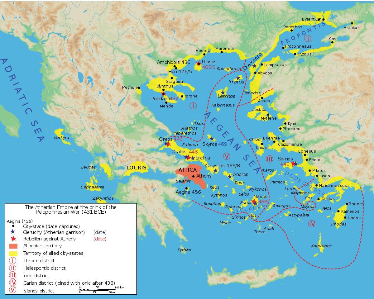 古代アテネ市内地図