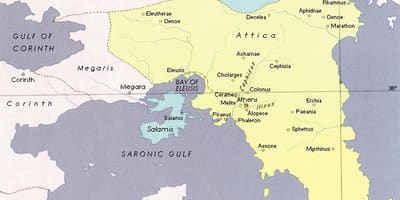アッティカアテネの地図