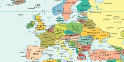 地図のア地図欧州