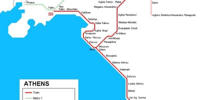 路地図アテネギリシャ
