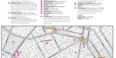 ゲイ-アテネギリシャの地図