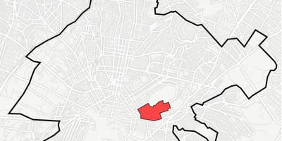 地図のコロナキ地区アテネ