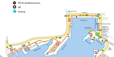 アテネの港湾地図