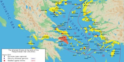 古代アテネ市内地図