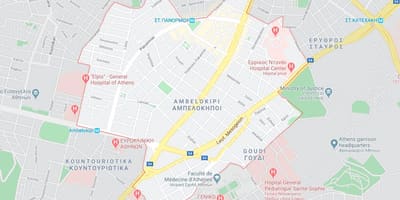 地図ambelokipiアテネ 