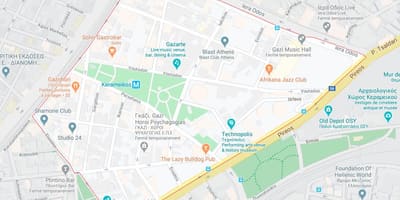 地図gaziアテネ