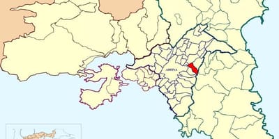 地図vyronasアテネ