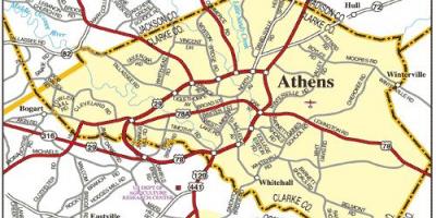 地図の道路アテネ 