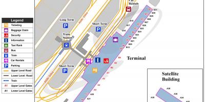 アテネ空港ゲートの地図